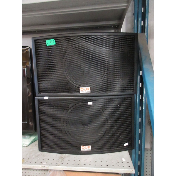 Pair of Pre Owned DUK Pro Audio KTV Speakers