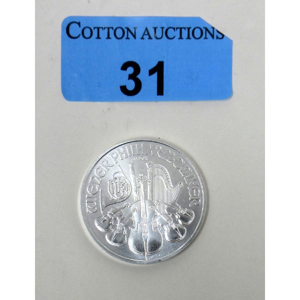 1 Oz .999 Silver 2021 Philharmoniker Coin 