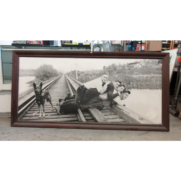 Huge Framed Print from Vintage Photograph 