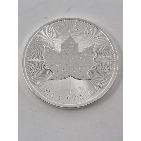 1 Oz .9999 Silver 2025 Canada Maple Leaf Coin