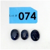 Image 1 : 42 CTW of 3 Loose Oval Shape Sapphire Gemstones