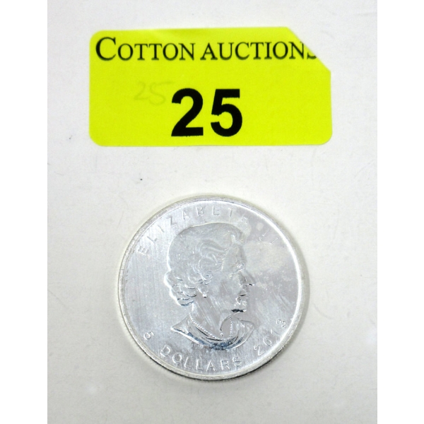 1 Oz .9999 Silver 2013 Maple Leaf Coin 