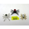 Image 1 : 3 Rhinestone & Crystal Spider Brooches