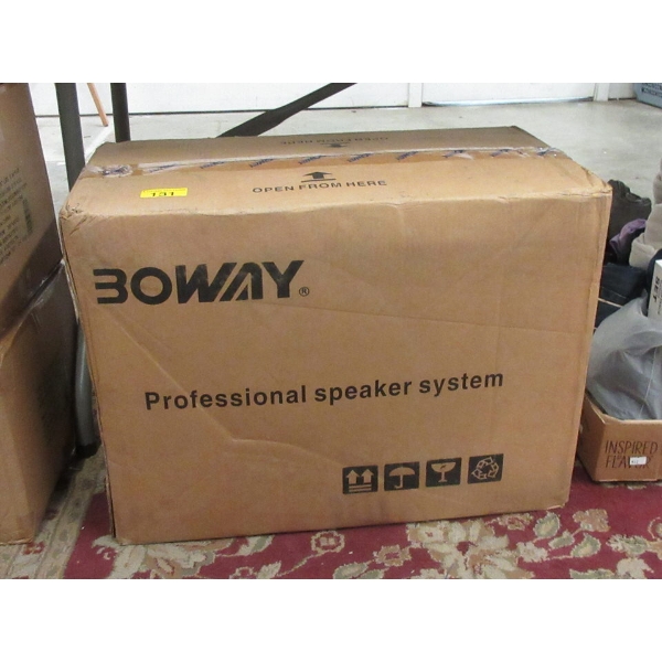 2 New Boway BW-8801B Speakers in Box