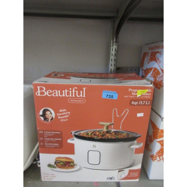 Drew Beautiful Programmable Slow Cooker in Box