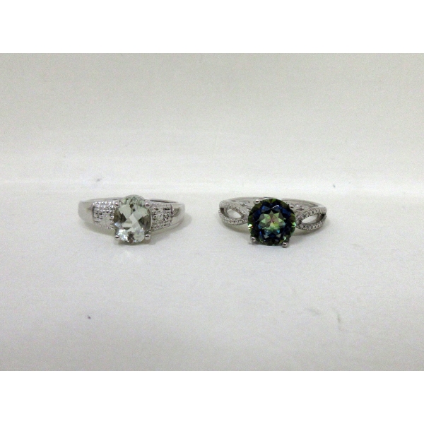 2 New Gemstone Rings 