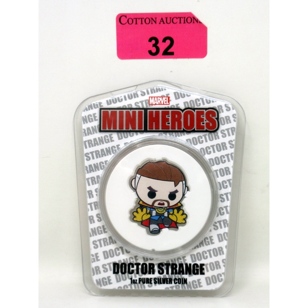 Limited Edition 1 Oz .999 Silver 2021 Marvel Mini Heroes: Doctor Strange Coin 