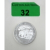 Image 1 : 1 Oz .999 Silver 2013 Africa Wildlife Elephant Coin 