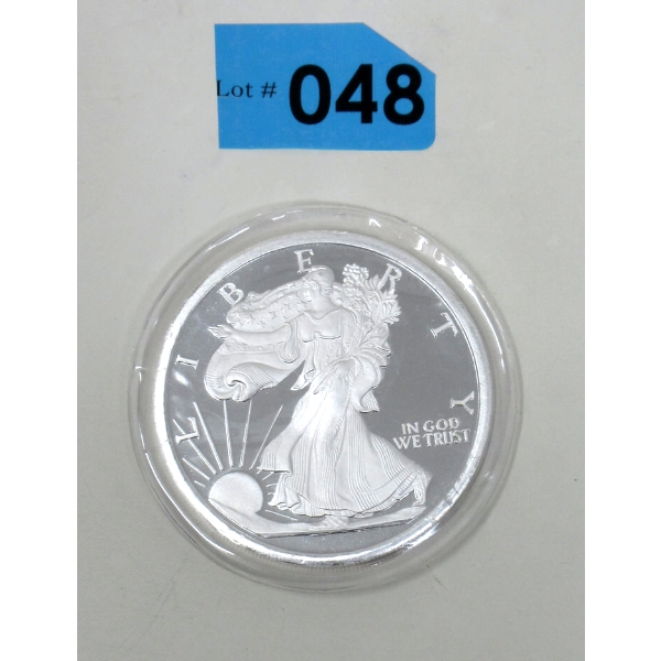 5 Oz .999 Silver Walking Liberty Round 