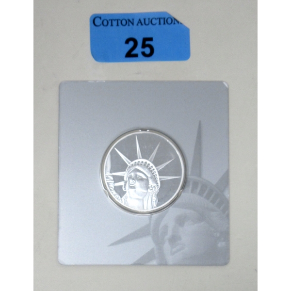1.5 Oz .999 Silver Certified PAMP Suisse 2017 Liberty Coin 