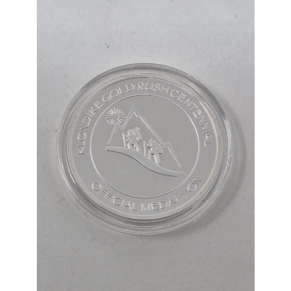 1 Oz .999 Silver 1998 Klondike Centennial Round 