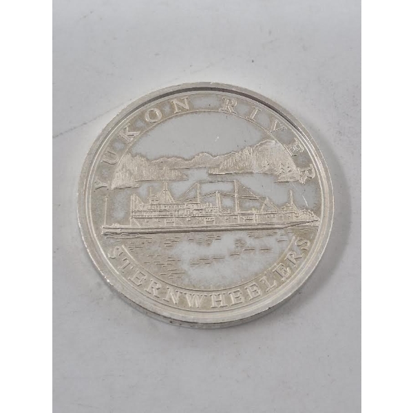 1 Oz .999 Silver Yukon/Alaska Sternwheelers Round