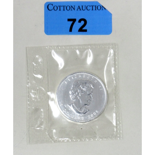 1 Oz .9999 Silver 2006 Flex Seal Maple Leaf Coin 