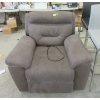 Image 1 : Brown Microfibre Power Reclining Arm Chair