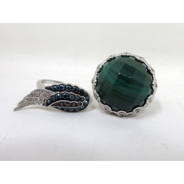 2 x Sterling Silver Estate Rings 