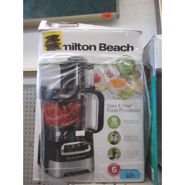 Hamilton Beach Stack & Snap 10 Cup Food Processor
