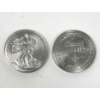 Image 1 : 2 x 1 Oz .999 Fine Titanium Walking Liberty Rounds 