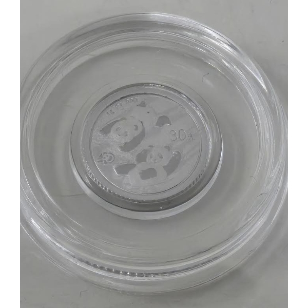 1 Gram .999 Fine Platinum 40th Anniversary Panda Coin 