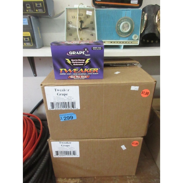2 Cases of "Tweaker" Sugar Free Energy Shots - Grape
