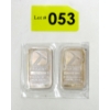 Image 1 : Uncut 2 x 1/2 Oz .999 Silver NWTM Bars 