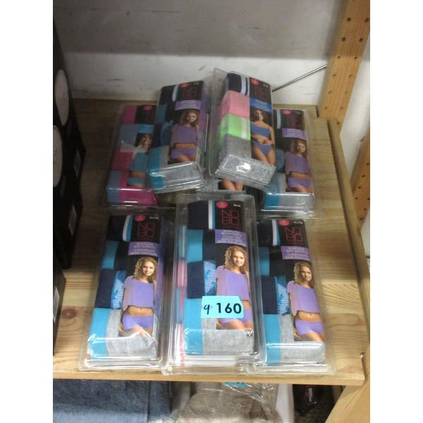 9 New Packs of 4 Ladies Nobo Seamless Panties