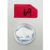 Image 1 : 1 Oz .999 Silver Indigenous/Buffalo Round 
