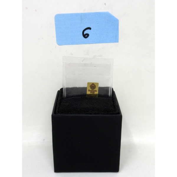 1/100 Oz .9999 Fine Gold Scottsdale Bar 