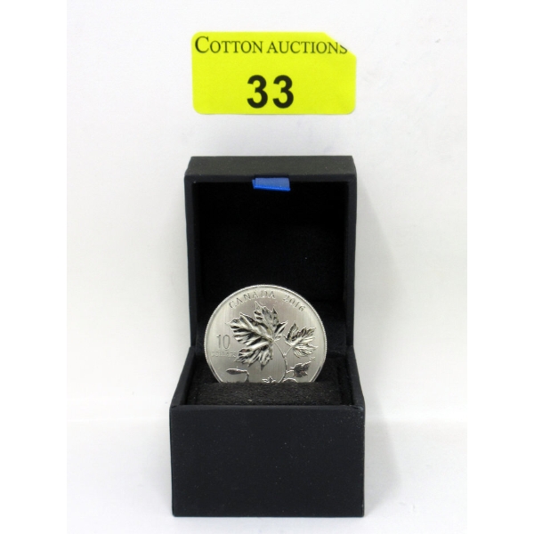 1/2 Oz .9999 Silver 2016 Canada Maple Leaves Coin 