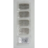 Image 2 : Uncut 5 x 1 Oz .999 Silver Stagecoach Divisible Bars