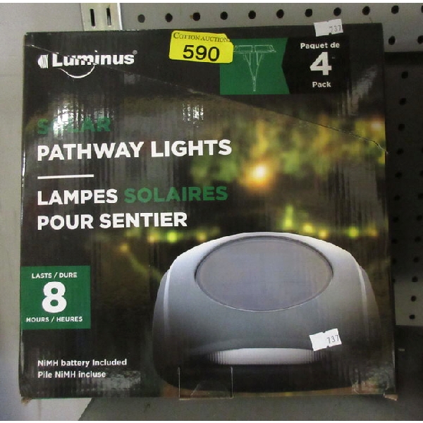 Luminus 4 Pack of Solar Pathway Lights 