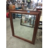 Image 1 : Large Wood Framed Mirror - 36" x 41"