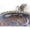 Image 3 : Large .925 Silver Carved Agate Pendant by Barse