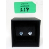 Image 2 : New Blue Topaz Heart Cut Stud Earrings