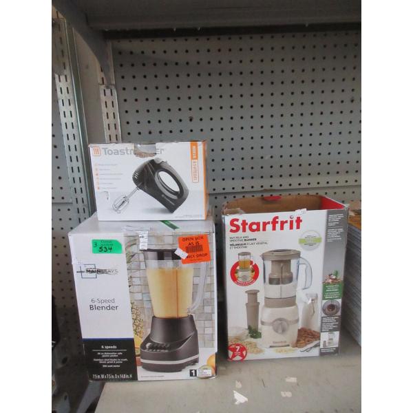 3 Assorted Small Kitchen Appliances 