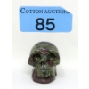 Image 1 : 280 Carat Dragon Blood Jasper Hand-Carved Skull