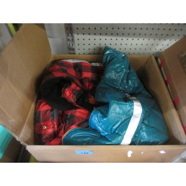 Box of Dog Coats - Variety of Sizes & Styles