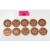Image 1 : 10 x 1 Oz. Canada/USA .999 Fine Copper Rounds