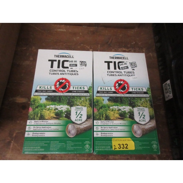 2 Boxes of Thermacell Tick Control Tubes