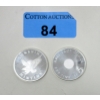 Image 1 : 2 x 1/2 Oz .999 Silver Sunshine Minting Rounds 