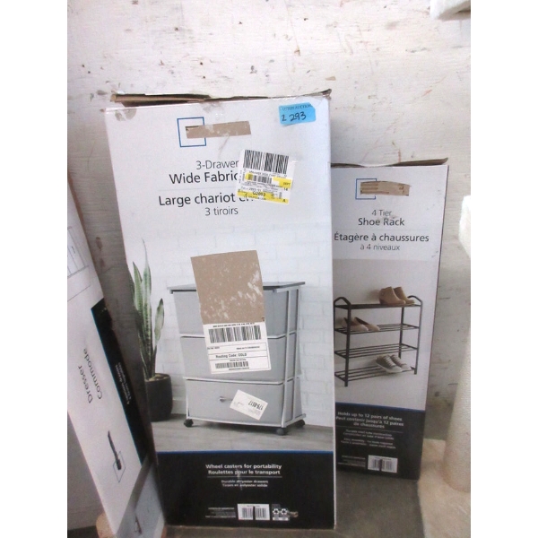 3 Drawer Chest & 4 Tier Shoe Rack