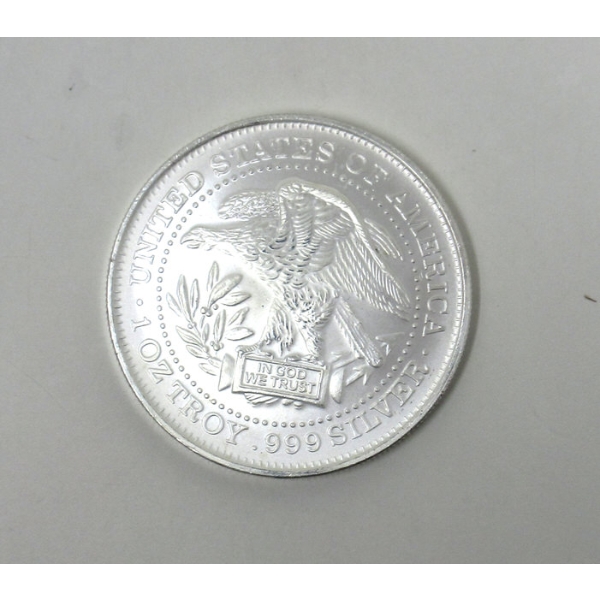 1 Oz .999 Silver USA Eagle Round 