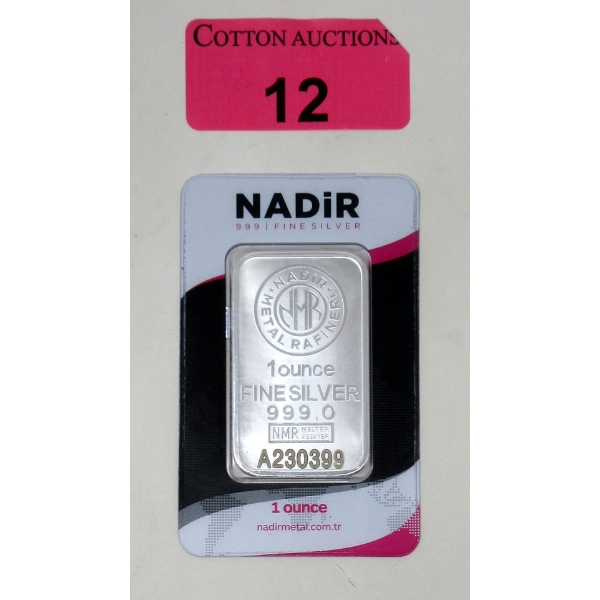1 Oz .999 Silver Nadir Bar 