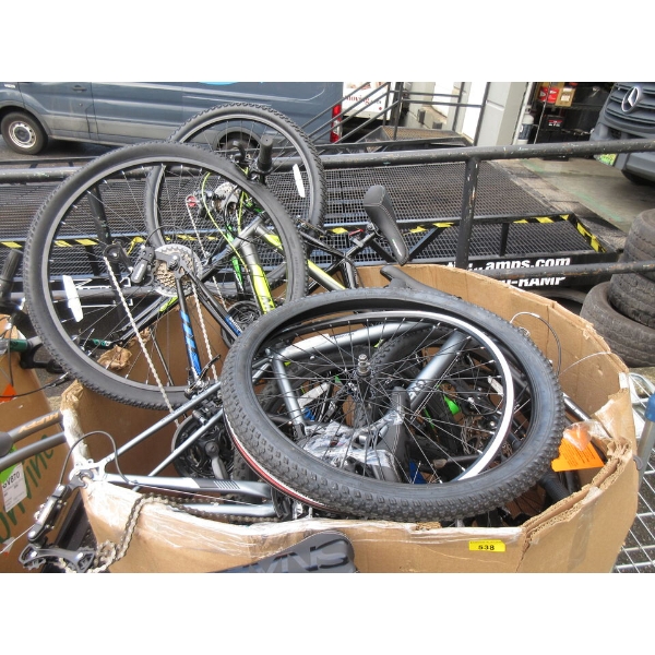 Skid of Assorted Bikes and Bike Parts