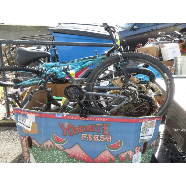 Skid of Customer Return Bikes & Parts - As Is
