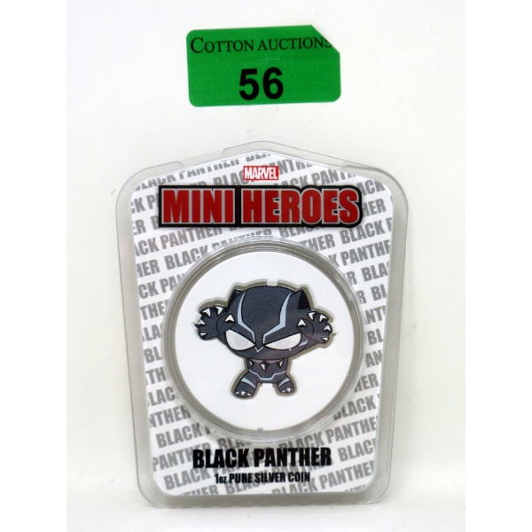 Limited Edition 1 Oz .999 Silver 2021 Marvel Mini Heroes Black Panther Coin 