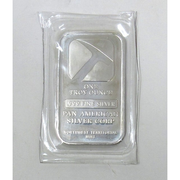 1 Oz .999 Silver Pan American Silver Corp Bar 