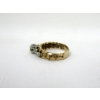 Image 3 : 14 KT White & Yellow Gold 3-Stone Diamond Ring