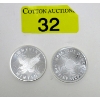 Image 1 : 2 x 1/2 Oz .999 Silver Sunshine Minting Rounds 