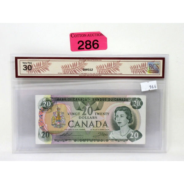 1979 Canadian 20 Replacement Banknote - Graded