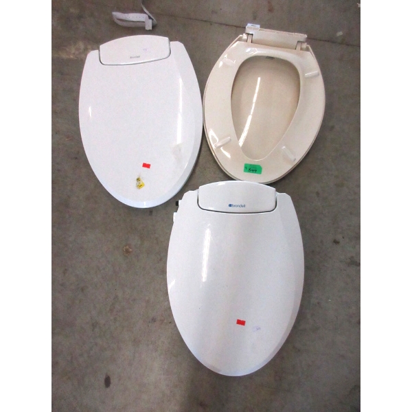 2 Bidet & 1 Regular Oblong Toilet Seats